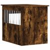 vidaXL N&aacute;bytkov&aacute; prepravka pre psa dymov&yacute; dub 55x75x65 cm kompoz.drevo