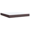 vidaXL Boxspring posteľ s matracom tmavohned&aacute; 180x200 cm l&aacute;tka
