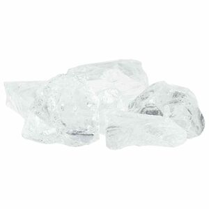 vidaXL Z&aacute;hradn&eacute; kamene Biela 12 cm Sklo