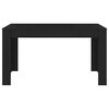 vidaXL Jedálenský stôl čierny 140x74,5x76 cm drevotrieska