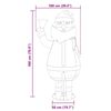 vidaXL Vianočn&yacute; Santa Claus s 200 LED-i Tepl&aacute; biela 100 x 180 cm l&aacute;tka