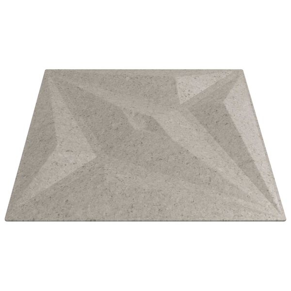 vidaXL N&aacute;stenn&eacute; panely Hviezda 48 pcs Star Beton 50 x 50 cm XPS Pena