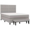 vidaXL Boxspring posteľ s matracom bledosiv&yacute; 140x190 cm l&aacute;tka