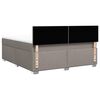 vidaXL Posteľn&yacute; r&aacute;m boxspring s matracom sivohned 180x200 cm l&aacute;tka