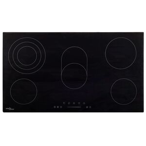 vidaXL Keramick&aacute; varn&aacute; doska, 5 platničiek, dotykov&aacute; 77 cm 8500 W