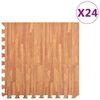 vidaXL Podložka puzzle &scaron;trukt&uacute;ra dreva 24 ks 8,64㎡ EVA pena