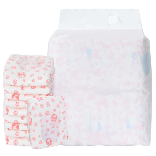 vidaXL Jednorazov&aacute; d&aacute;mska plienka pre psa 50 pcs Biely M