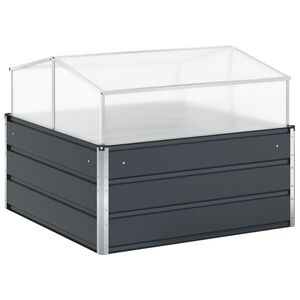 vidaXL Hrant&iacute;k Antracit 100 x 100 x 77 cm Pozinkovan&aacute; oceľ