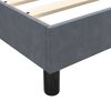 vidaXL Posteľn&yacute; r&aacute;m boxspring s matracom tmavosiv&yacute; 120x220 cm zamat