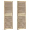 vidaXL Skř&iacute;ňov&eacute; dvere s dverami 2 pcs Pr&iacute;rodn&aacute; 170 x 2,1 x 59,5 cm