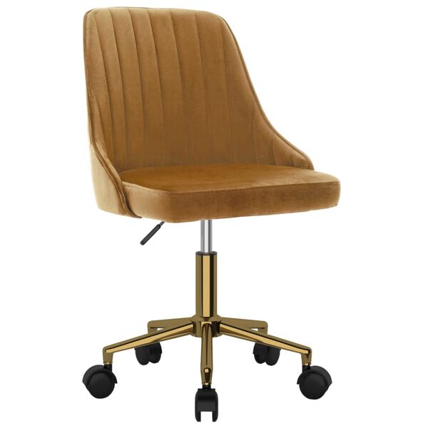 vidaXL Otočn&eacute; jed&aacute;lensk&eacute; stoličky 2 ks hned&eacute; zamatov&eacute;