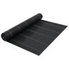 vidaXL Tkanina proti burine PP 2x5 m čierna