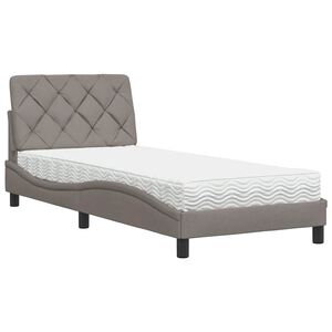 vidaXL Posteľ s matracom sivohned&aacute; 80x200 cm l&aacute;tka