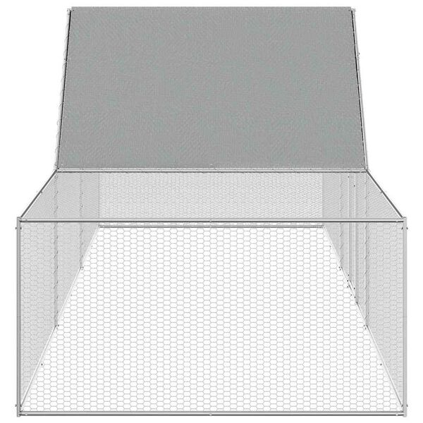 vidaXL Kur&iacute;n 5x1x1,5 m, pozinkovan&aacute; oceľ