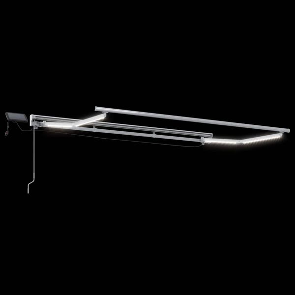 vidaXL Ručn&yacute; r&aacute;m mark&iacute;zy s LED B&eacute;žov&aacute; 2,5 x 2 m