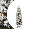 vidaXL Umel&yacute; vianočn&yacute; stromček Zelen&aacute; 150 cm PVC, oceľ a plast