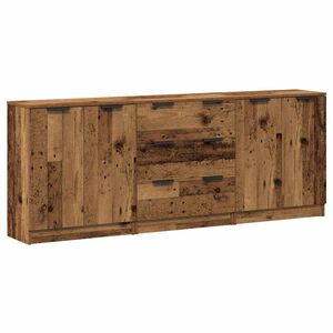 VidaXL Pr&iacute;born&iacute;ky 3 ks Old Wood 60x30x70 cm Engineered Wood