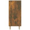 vidaXL Komoda dymový dub 90x34x80 cm kompozitné drevo
