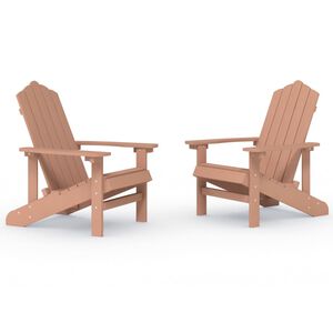vidaXL Z&aacute;hradn&eacute; stoličky Adirondack 2 ks HDPE hned&eacute;