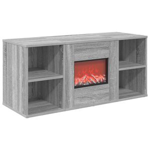vidaXL Elektrick&yacute; krb Siv&yacute; Sonoma 100 x 37 x 45,5 cm Kompozitn&eacute; drevo