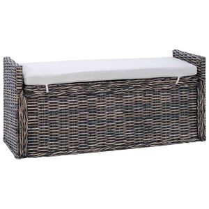 vidaXL &Uacute;ložn&aacute; lavička GENDT Čierny um&yacute;vať 110 x 40 x 50 cm Ratan