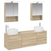 vidaXL Sada k&uacute;peľňov&eacute;ho n&aacute;bytku 5 pcs Dub sonoma