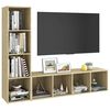 vidaXL TV skrinky 2 ks dub sonoma 142,5x35x36,5 cm drevotrieska