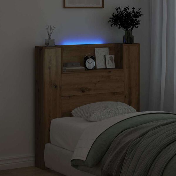 vidaXL Zadn&eacute; čelo Remeseln&yacute; dub 100 x 15 x 103,5 cm Kompozitn&eacute; drevo