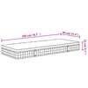 vidaXL Bonnell pružinový matrac stredne tvrdý 90x200 cm