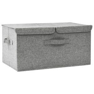 vidaXL &Uacute;ložn&yacute; box l&aacute;tkov&yacute; 50x30x25 cm siv&yacute;