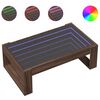 vidaXL Konferenčn&yacute; stol&iacute;k s nekonečn&yacute;mi LED hned&yacute; dub 90x53x30 cm