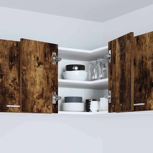 vidaXL Z&aacute;vesn&aacute; skrinka s &uacute;ložiskom &Uacute;den&yacute; dub a biely 57 x 57 x 40 cm