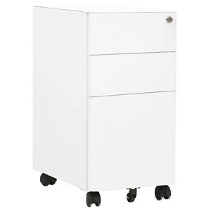 vidaXL Mobiln&aacute; kartot&eacute;ka biela 39x45x59 cm oceľ