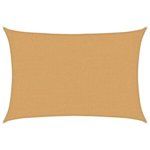 vidaXL Tieniaca plachta 160 g/m&sup2; obdĺžnikov&aacute; pieskov&aacute; 2x3 m HDPE