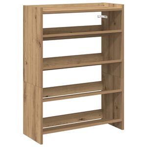 vidaXL Reg&aacute;l na top&aacute;nky dub artisan 60x25x81 cm kompozitn&eacute; drevo
