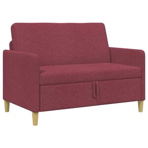 vidaXL Sofa s &uacute;ložn&yacute;m priestorom V&iacute;no červen&eacute; 122 x 78 x 87 cm
