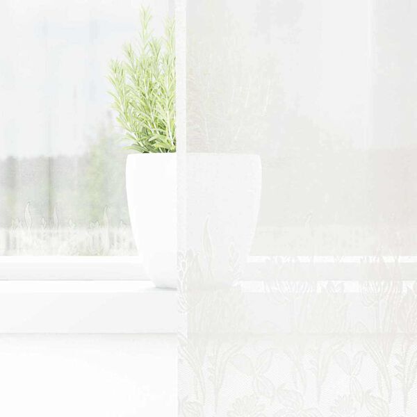 vidaXL Čipkov&aacute; z&aacute;clona so z&aacute;clonami Biela 120 x 200 cm Polyester