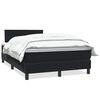 vidaXL Posteľn&yacute; r&aacute;m boxspring s matracom čierny 120x210 cm zamat