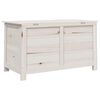 vidaXL Vonkaj&scaron;&iacute; box na vank&uacute;&scaron;e biely 100x50x56 cm jedľov&yacute; mas&iacute;v