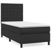 vidaXL Boxspring posteľ s matracom čierna 80x200 cm umel&aacute; koža