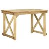 vidaXL Z&aacute;hradn&yacute; st&ocirc;l 110x79x75 cm impregnovan&aacute; borovica