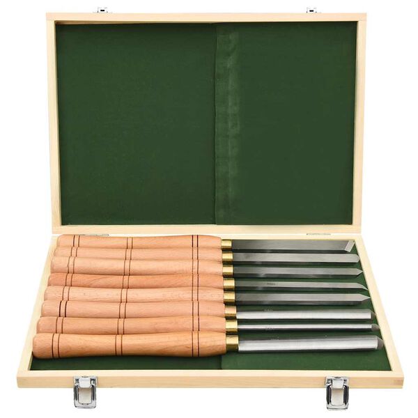 vidaXL 8-dielna sada s&uacute;stružn&iacute;ckych n&aacute;strojov HSS