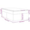 vidaXL Boxspring posteľ s matracom kr&eacute;mov&aacute; 120x190 cm l&aacute;tka
