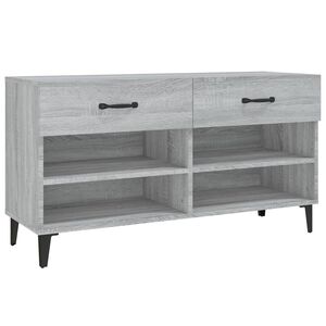 vidaXL Botn&iacute;k siv&yacute; dub sonoma 102x35x55 cm spracovan&eacute; drevo