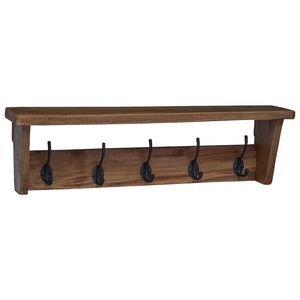 vidaXL Ve&scaron;iak Hned&aacute; 50 x 10 x 14 cm Mas&iacute;vne mahag&oacute;nov&eacute; drevo