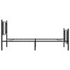 vidaXL Kovový rám postele s čelom a podnožkou čierny 90x190 cm