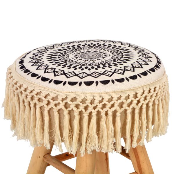 vidaXL Stolička bielo-čierna l&aacute;tkov&aacute;