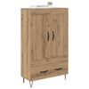 vidaXL Highboard Remeseln&yacute; dub 69,5 x 31 x 115 cm Kompozitn&eacute; drevo