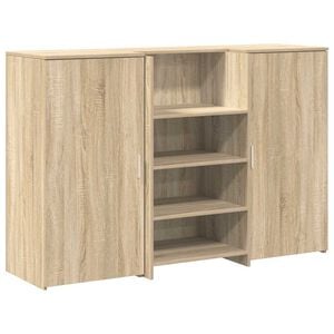 vidaXL Recepčn&yacute; st&ocirc;l dub sonoma 155x50x103,5 cm kompozitn&eacute; drevo
