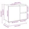 vidaXL Skrinka do kúpeľne dub sonoma 65x33x60 cm kompozitné drevo